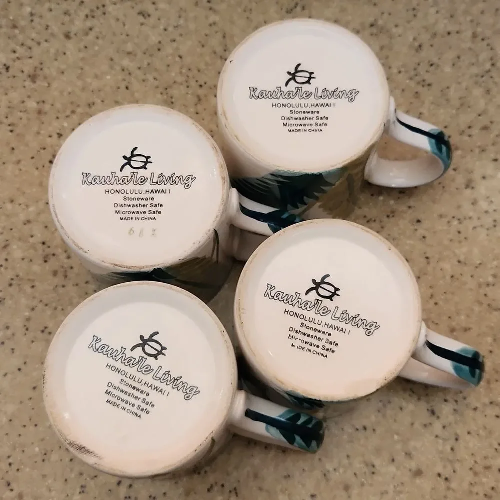 Kauha'le Living Lobster Claw Cup Set of 4